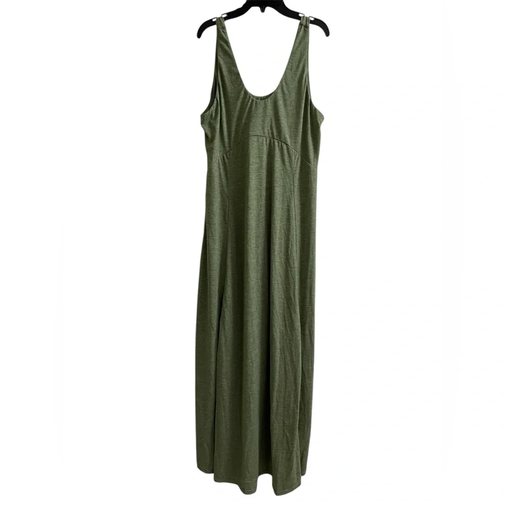NWT Halara U Neck Flowy Maxi Casual Tank Dress - Picture 7 of 7